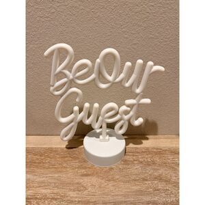 Disney Princess x Pop Sugar Beauty & the Beast Neon Light Be Our Guest Blue